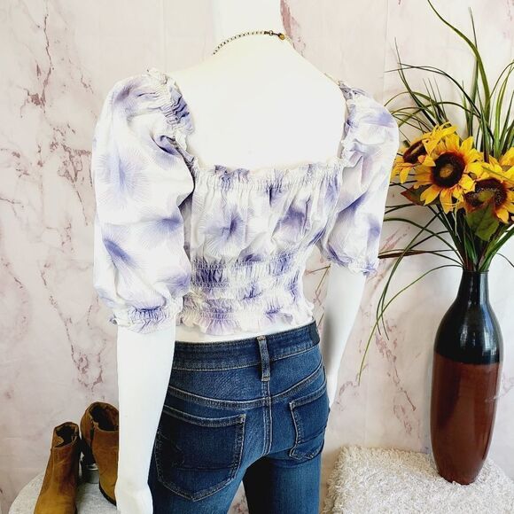 Levis 100% cotton smocked crop top - Picture 7 of 9